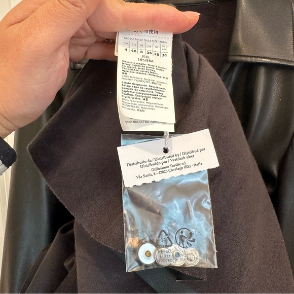 PennyBlack by Max Mara Label-cut ‘Riva’ Faux Leather Dress Size: small US4/6 - Picture 12 of 16